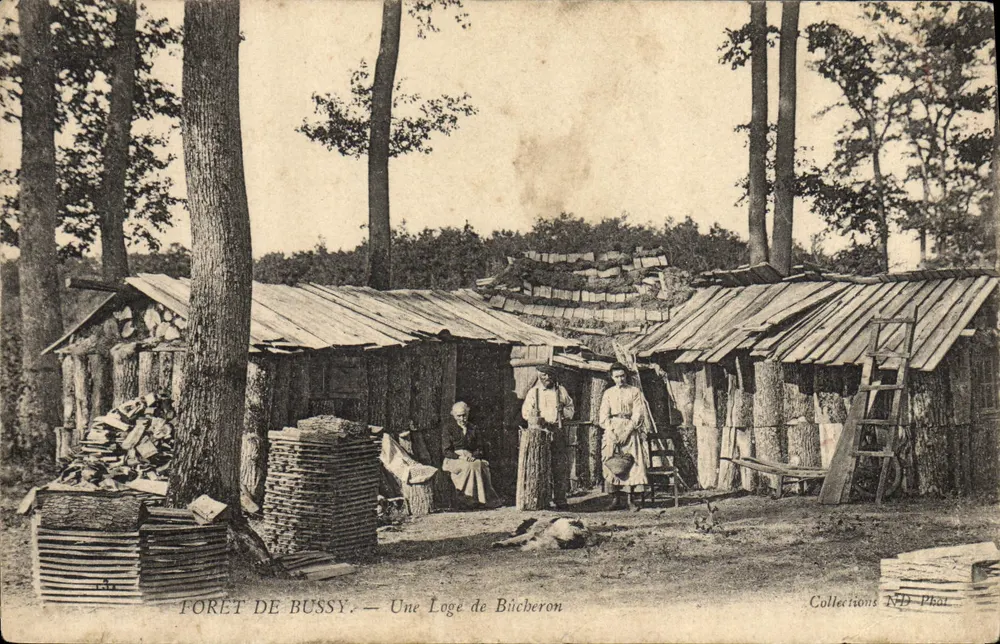 Forêt de Bussy — Une Loge de Bicheron — Collections ND Phat - Recto