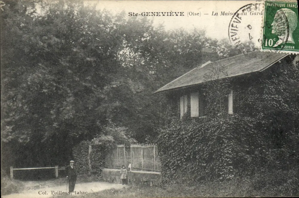 Ste-Geneviève (Oise) — A Casa do Jardineiro — Col. Poilleux, tabac - Frente