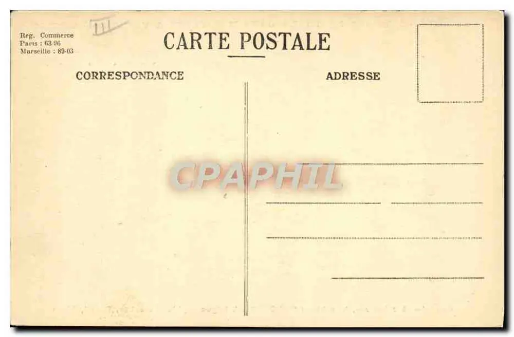 Dampfer "FLORIDA" — General Maritime Transport Company — S.G.T.M. Marseille - Rückseite