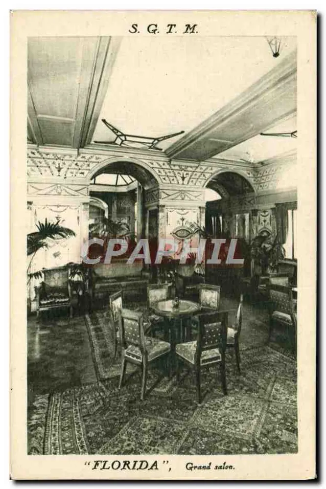 S.G.T.M. — "FLORIDA", Grand Salon — Société Générale de Transports Maritimes - Vorderseite