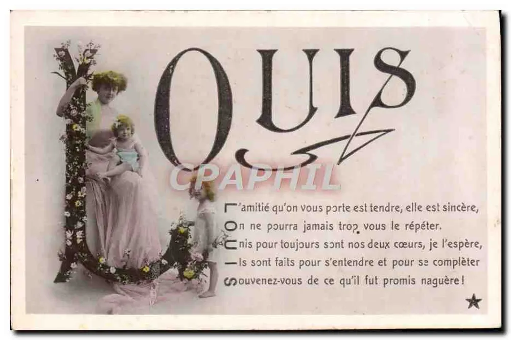 Familie — Freundschaft — Emaillographie, Paris - Vorderseite
