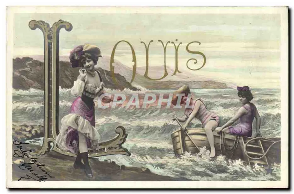 Zwei junge Frauen am Meer — Louis Foudque — Verlag Étoile, n° 7 - Vorderseite