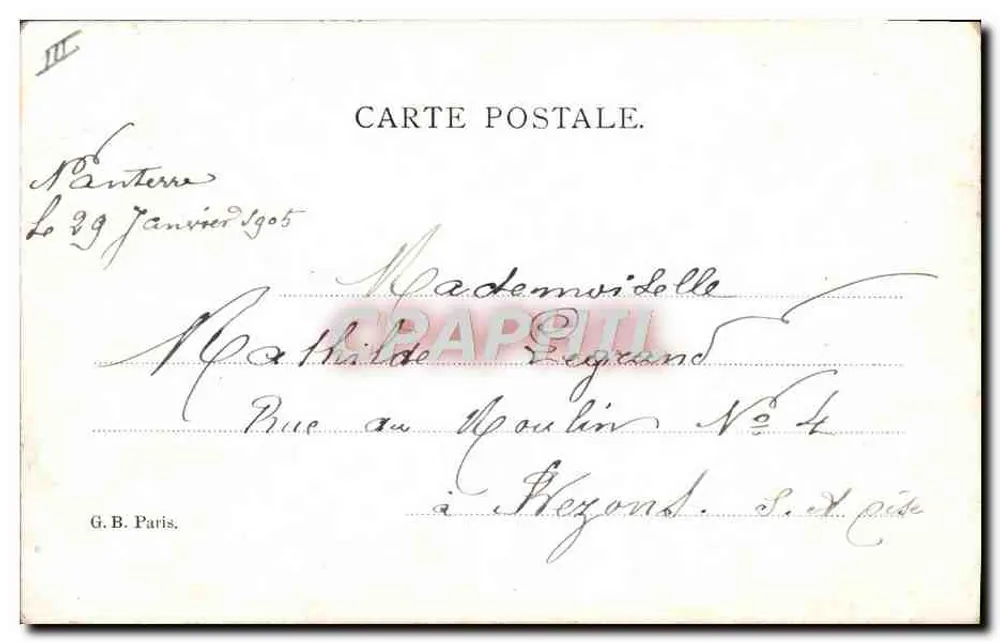 Fünf Babys und Kuh in den Alpen — TH. BAUER, Nr. 304 - Rückseite