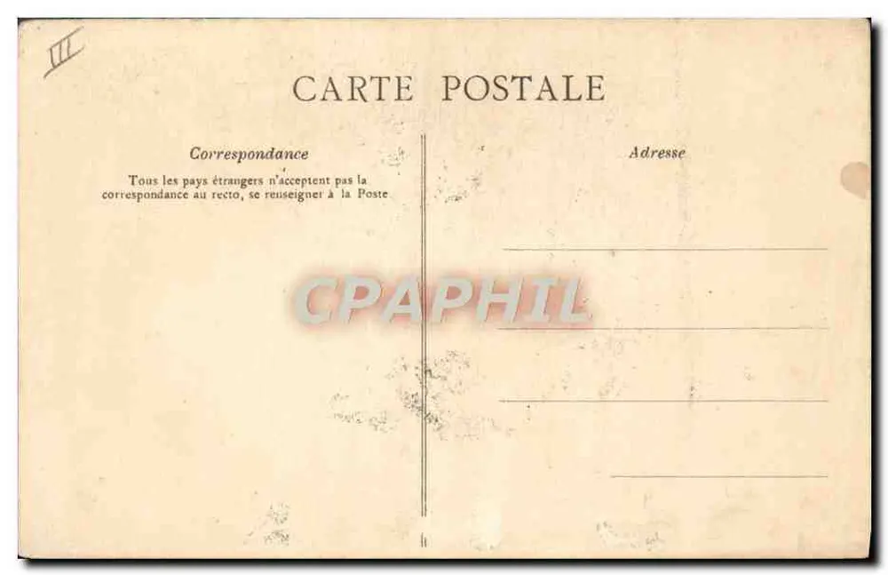 Place de la Concorde — Paris — Verlag: Louis Lévy, n° III - Rückseite