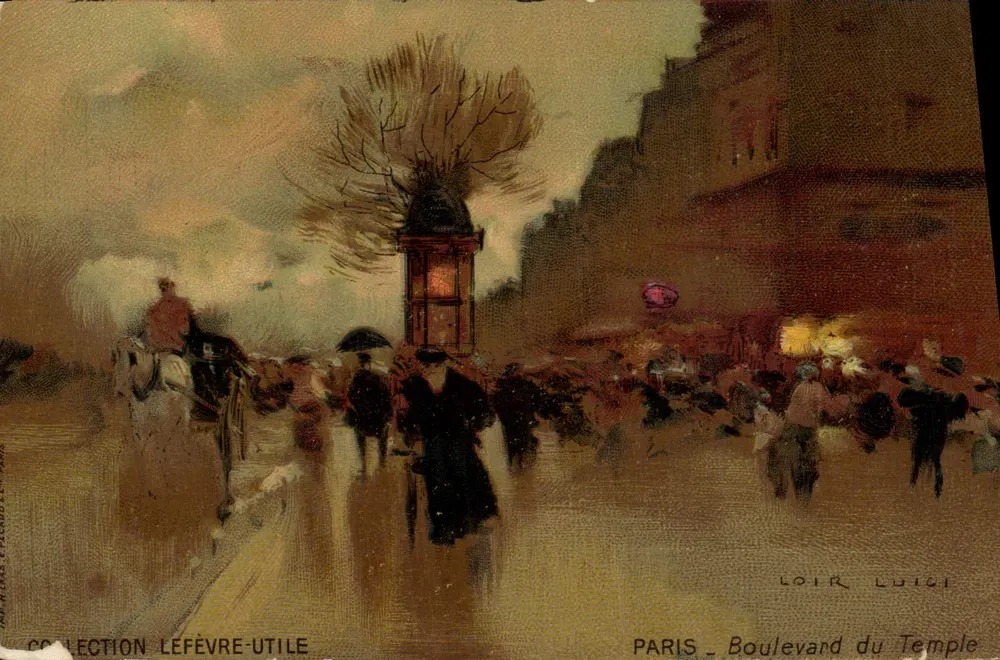 Paris — Boulevard du Temple — Verleger LOIR LUICI, Sammlung Lefèvre-Utile - Vorderseite