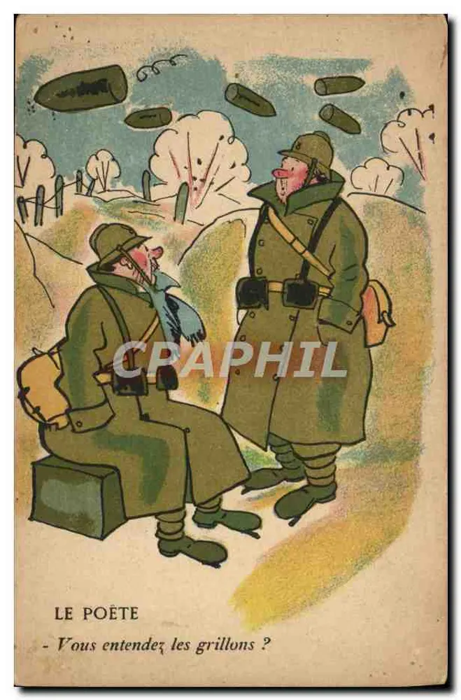 Der Dichter — Zwei Soldaten im Feld — Verlag Noëter, Paris - Vorderseite