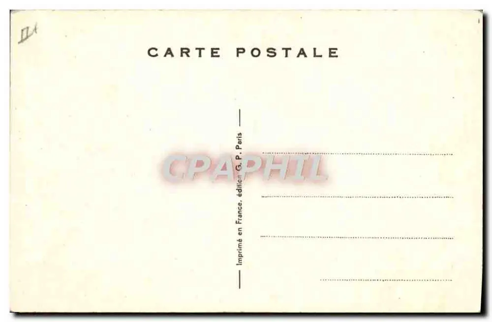 Zwei Soldaten in Felduniform — humorvoll — G.P. Paris - Rückseite