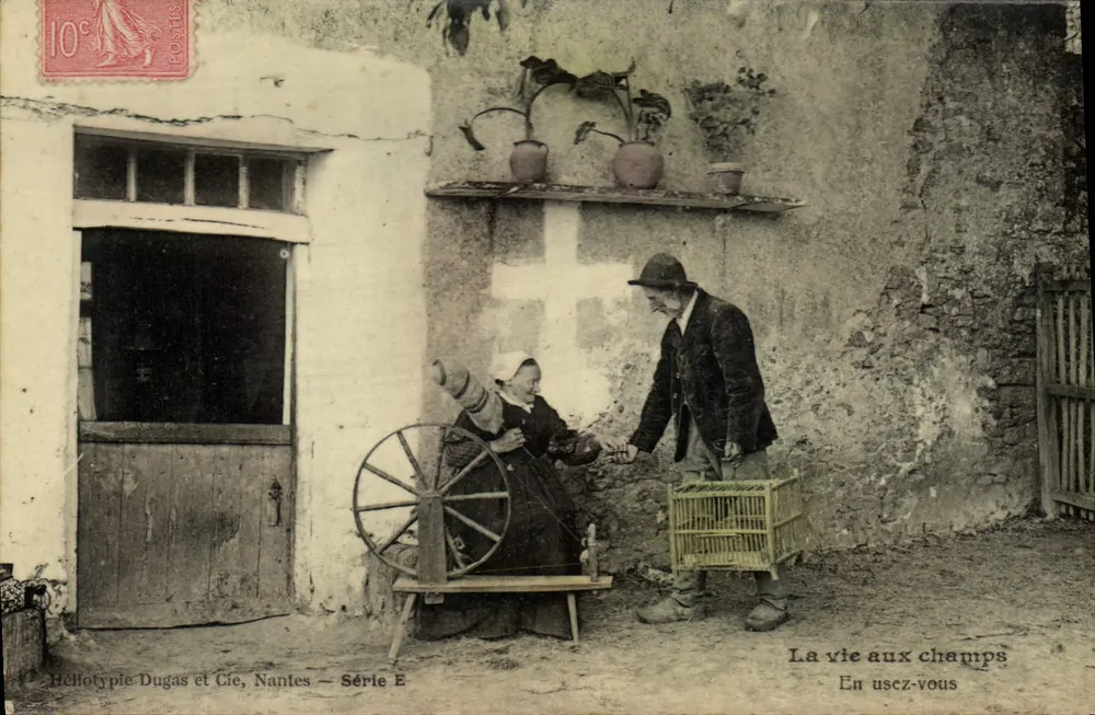 Das Leben auf dem Land — Nutzen Sie es — Dugas et Cie, Nantes — Serie E - Vorderseite