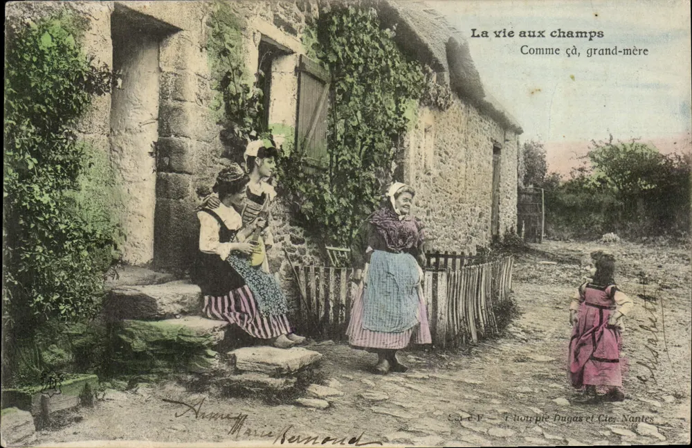 Das Leben auf dem Land — So, Oma — Edition F. Dugas et Cie, Nantes - Vorderseite
