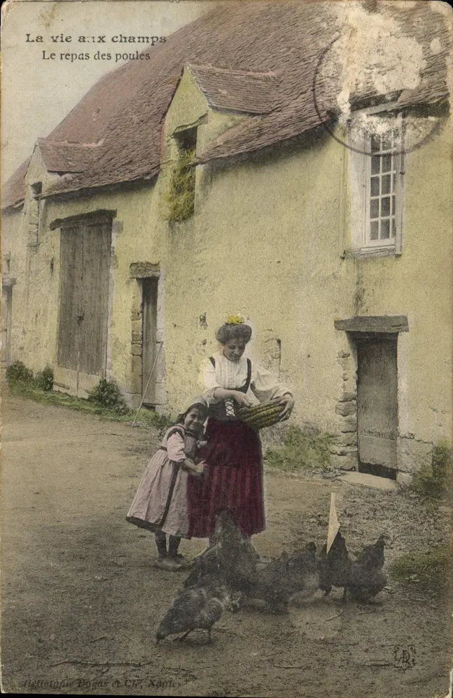 La vie aux champs — Le repas des poules — Hettytype Dognas & Cie, Sainte-Énigme - Vorderseite