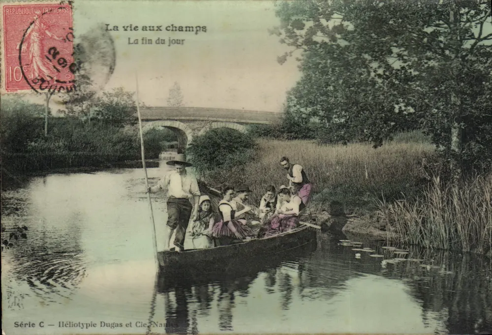 Das Leben auf dem Land — Ende des Tages — Serie C — Dugas et Cie, Nantes - Vorderseite