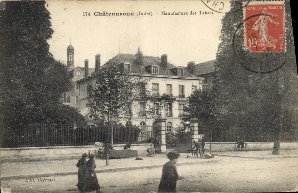Châteauroux (Indre) — Fábrica de Tabacos — Edst. Defradat - Frente