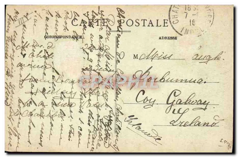 Châteauroux (Indre) — Fábrica de Tabacos — Edst. Defradat - Verso