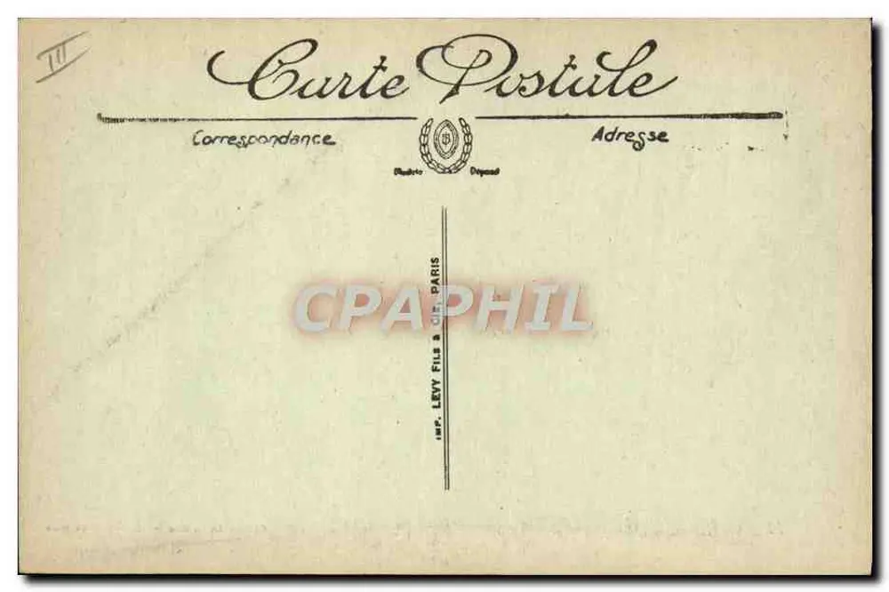 Cahors — Fábrica de Tabacos — LL. — Edição Dreuilhe — Novas Galerias - Verso