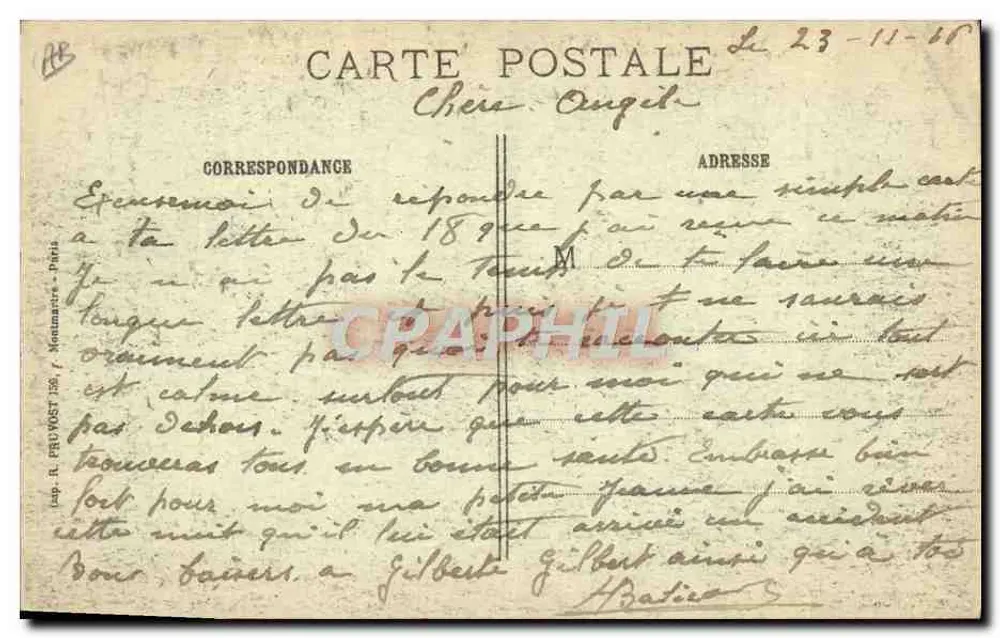 Argonne — Die Forsthaus Four des Moines — Wo sinnlose Kämpfe stattfanden — Visé Paris 474 - Rückseite