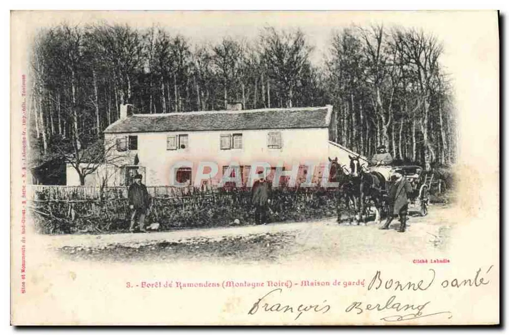Bord de Ramondens (Montagne Noire) - Wachhaus - Cliché Labudia - Vorderseite