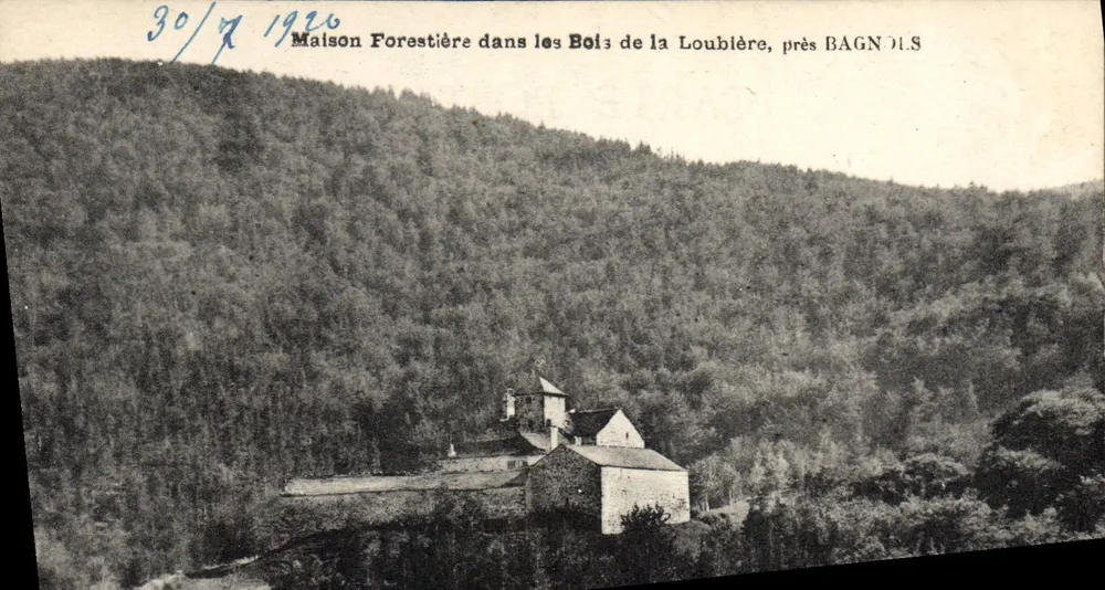 Forsthaus in den Bois de la Loubière, nahe Bagnols — A. Thirat, n° III - Vorderseite