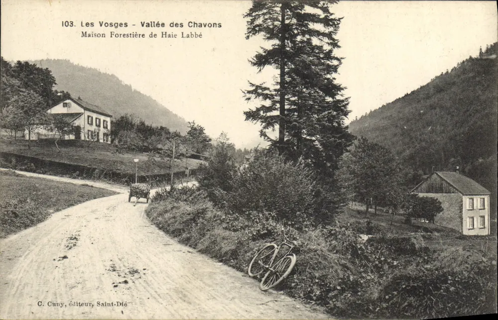 Die Vosgien - Tal der Chavons — Forsthaus Haie Labbé — C. Cuny, Verlag, Saint-Dié - Vorderseite