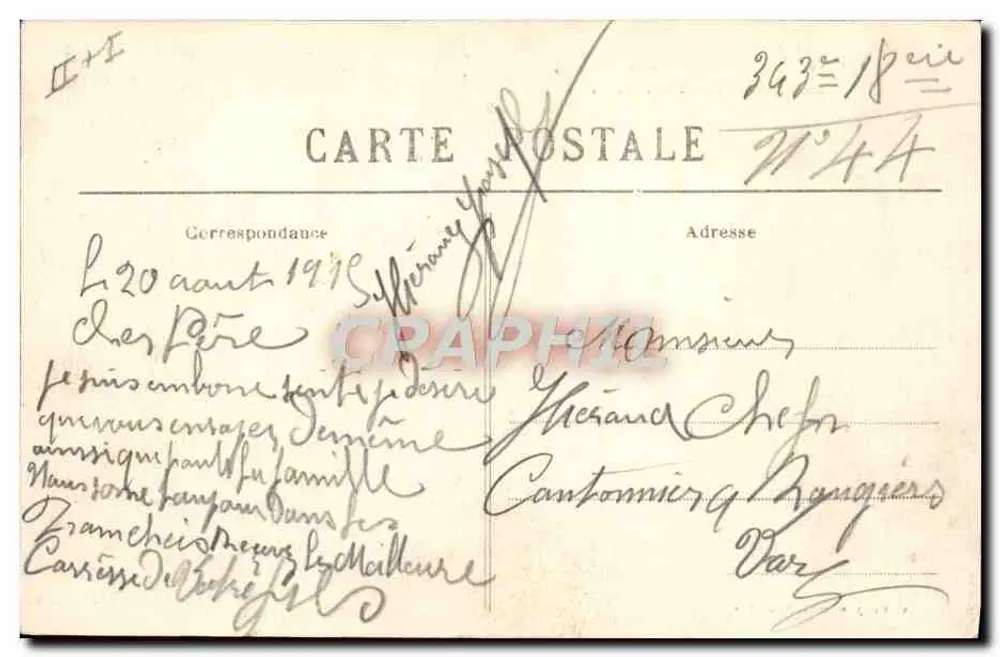 Die Vosgien - Tal der Chavons — Forsthaus Haie Labbé — C. Cuny, Verlag, Saint-Dié - Rückseite