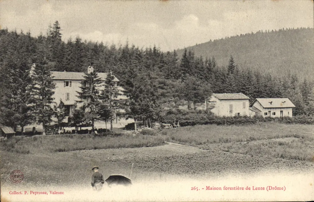 Dom leśny w Lente (Drôme) — Zbiór P. Peyrouze, Valence — nr 265 - Awers
