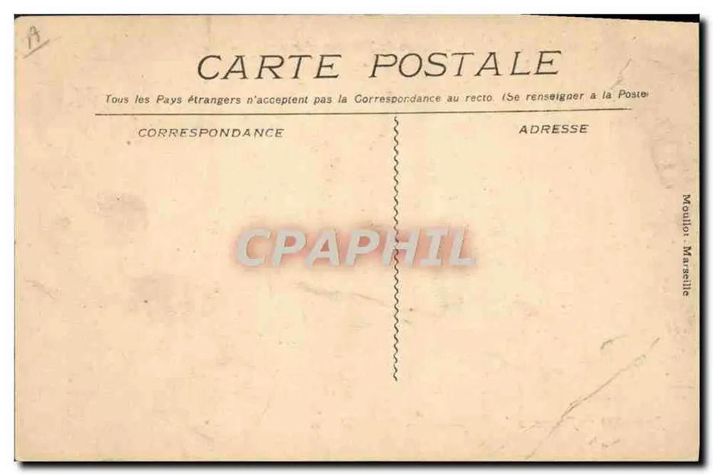 Dampfschiff "Formosa" — Société Générale de Transports Maritimes à vapeur — Marseille - Rückseite