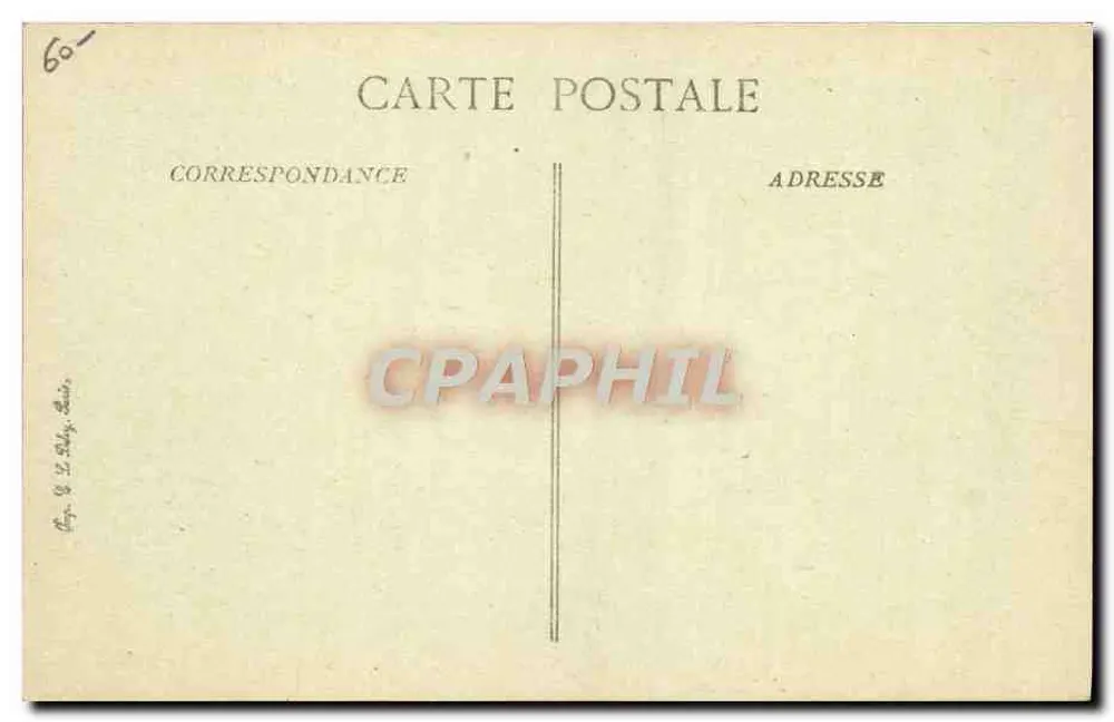 Transatlantisch 'FRANCE' — Die größte französische Postschiff, derzeit Krankenhausboot — Nr. 60 - Rückseite