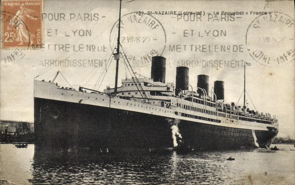 St-Nazaire (Loire-Inf) — Das Liner « France » — F. Chapeau, Verlag Nantes - Vorderseite