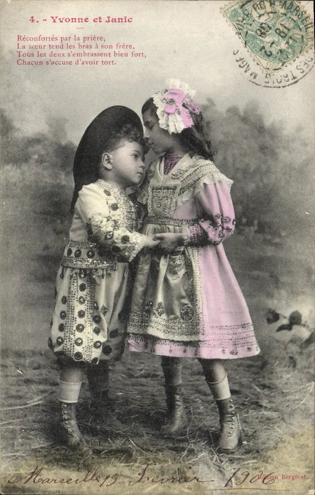 Yvonne und Janic — Edition Bergeret, Nr. 4 — 1906 - Vorderseite
