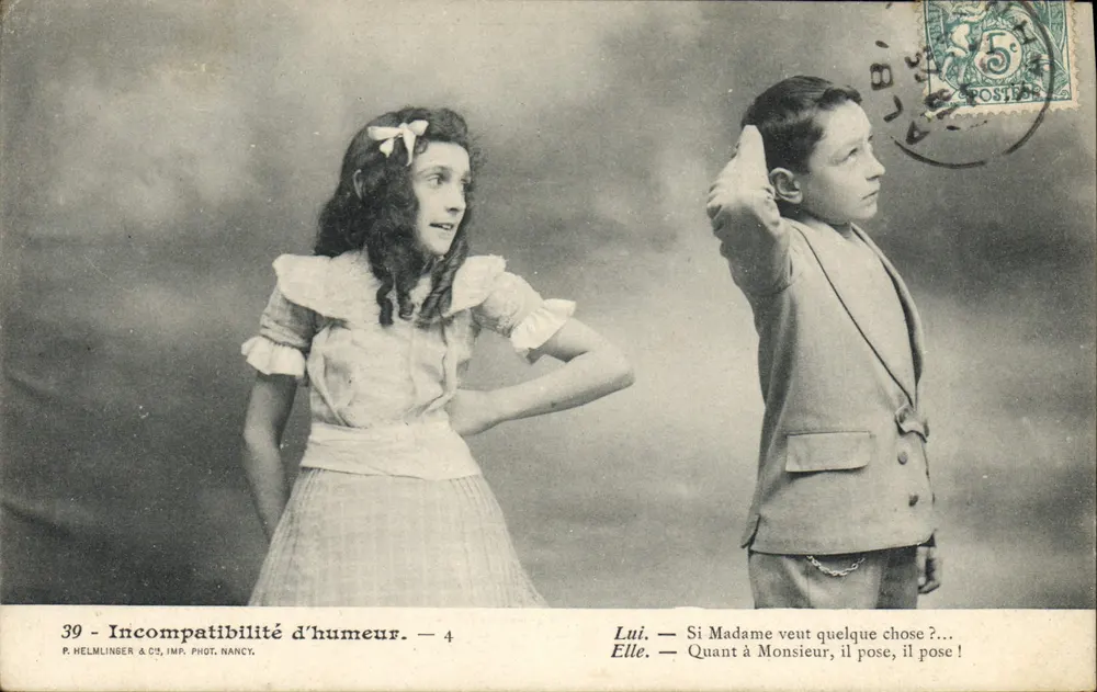 Inkompatibilität der Temperamente — P. Helmlinger & Cie, Photo Imp. Nancy — n°39 - Vorderseite