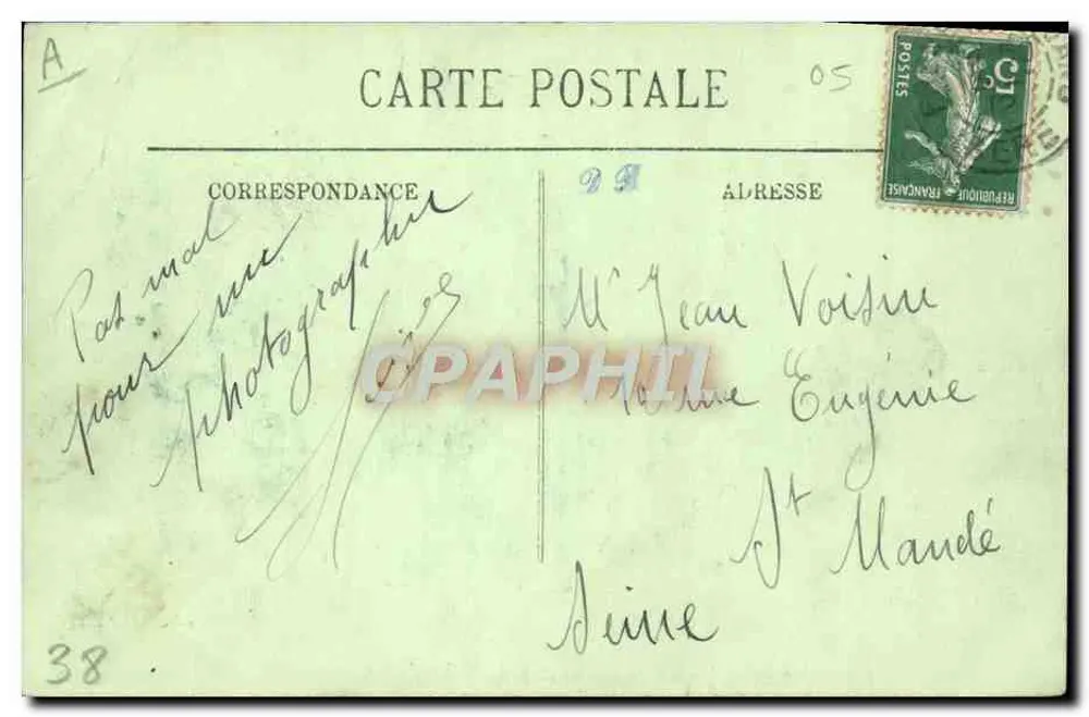 Das Dauphiné — Am Rand des Gletschers Meije — LL. - Rückseite