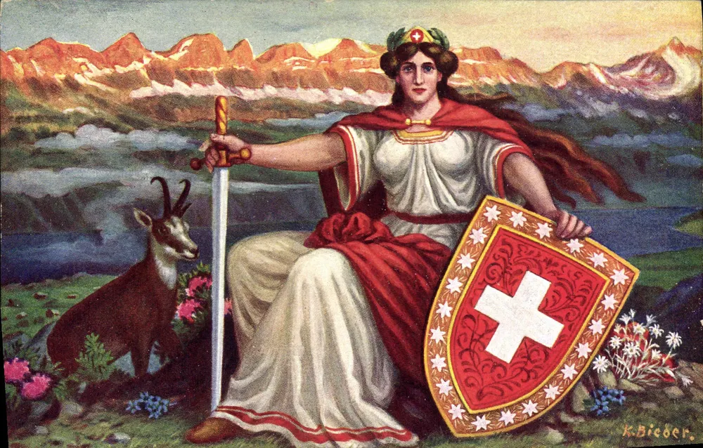 Alpenkönigin — Reina das Alpes — K. Essig, Bâlo, N° 10 - Frente