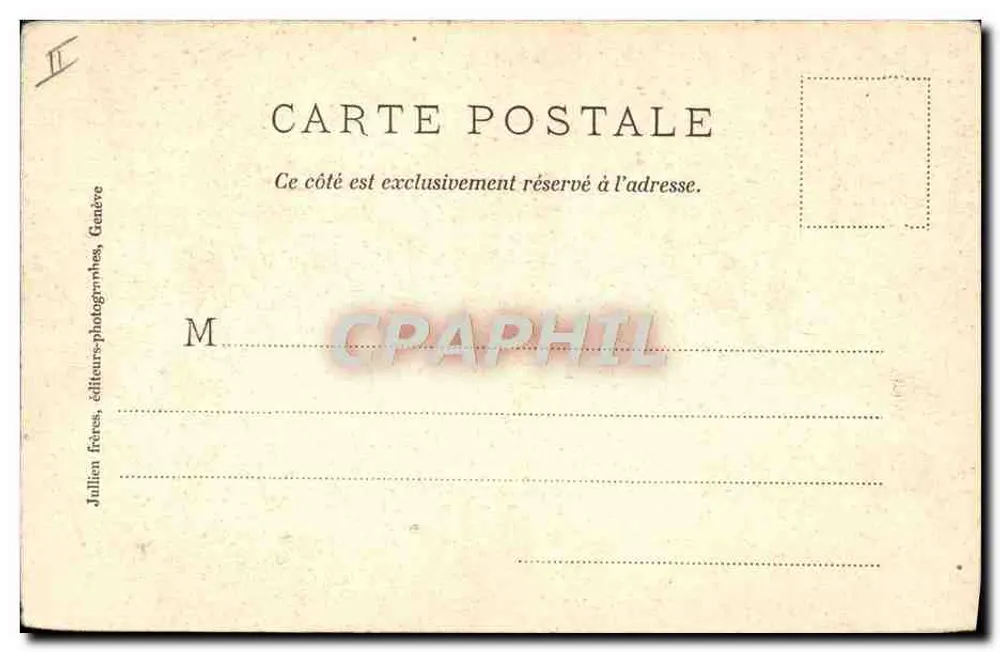 Cabras e Cabreiro — J.J.3183 — J.J. — Jullien Frères, Genebra - Verso