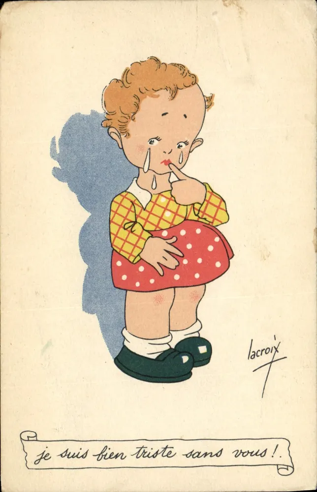 Trauriges Kind — ohne dich! — Les Editions L. Lacroix, n° B.63 - Vorderseite