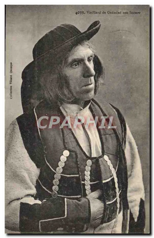 Velho de Guéméné-sur-Scoare — Coleção Villard Quimper — n° 4033 - Frente