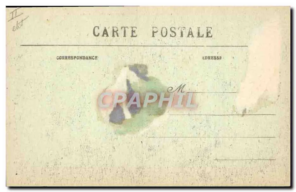 Velho de Guéméné-sur-Scoare — Coleção Villard Quimper — n° 4033 - Verso