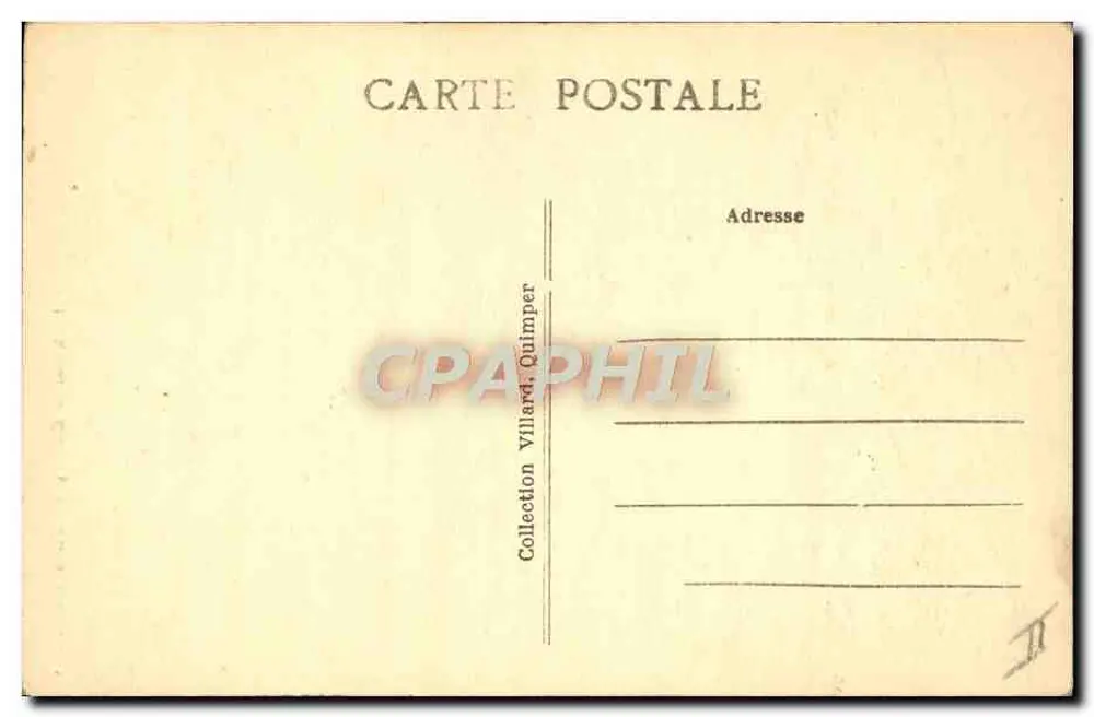 Casados de Quimper — Estudo de Trajes — Coleção Villard Quimper - Verso