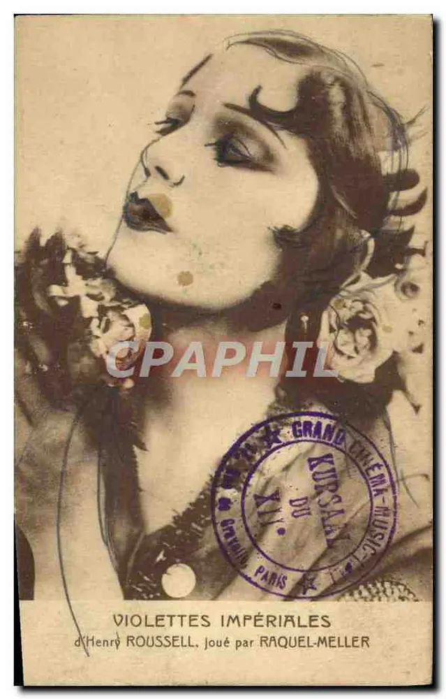 Violettes Impériales — von Henry Roussell, gespielt von Raquel-Meller — Grand Kursaal, Paris - Vorderseite