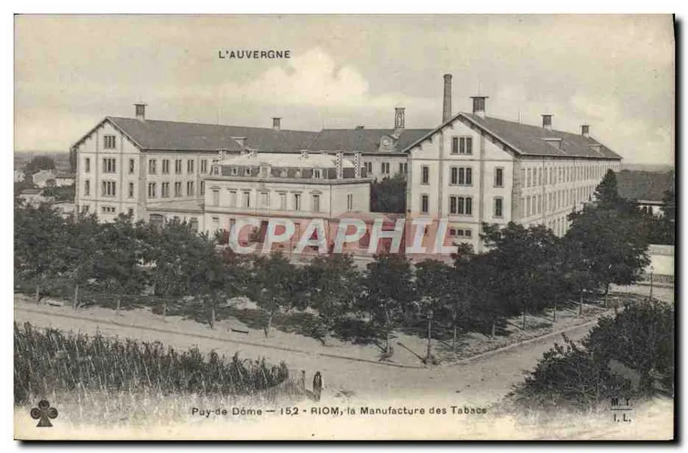 Riom - Die Tabakfabrik — Verlag M.T. I.L. Nr. 152 - Vorderseite