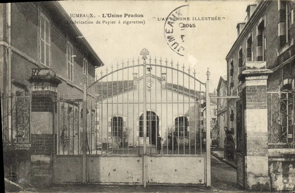 Jumeaux - Die Pradon-Fabrik (Zigarettenpapierherstellung) — Verlag 'L'Auvergne Illustrée', n°2045 - Vorderseite