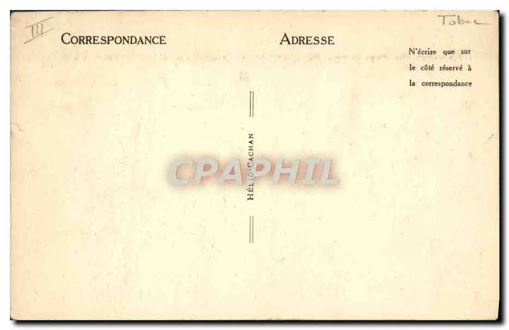 Internationale Kolonialausstellung Paris 1931 — Pavillon der Tabakwaren — Proben kolonialer Tabakwaren. Verleger: HÉLIO-CACHAN. - Rückseite