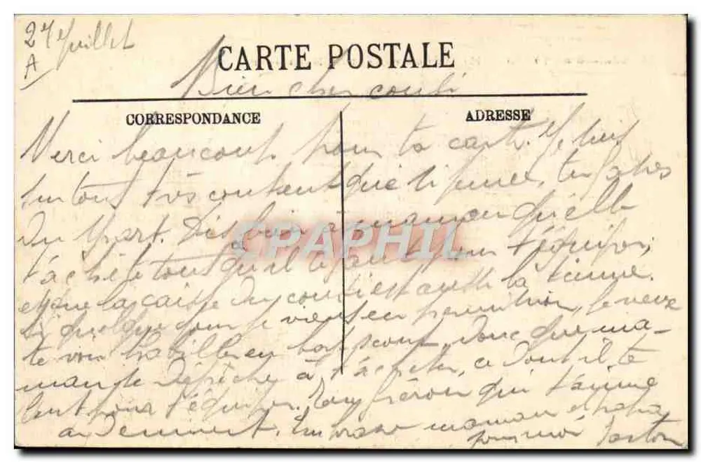 Mauresco fumando o narguilé — Scènes et Types, n°242 - Verso