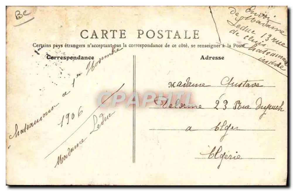 Châteauroux — Tabakfabrik — Arbeiterinnen verlassen die Fabrik — Verlag E. F. Paris, Nr. 17 - Rückseite