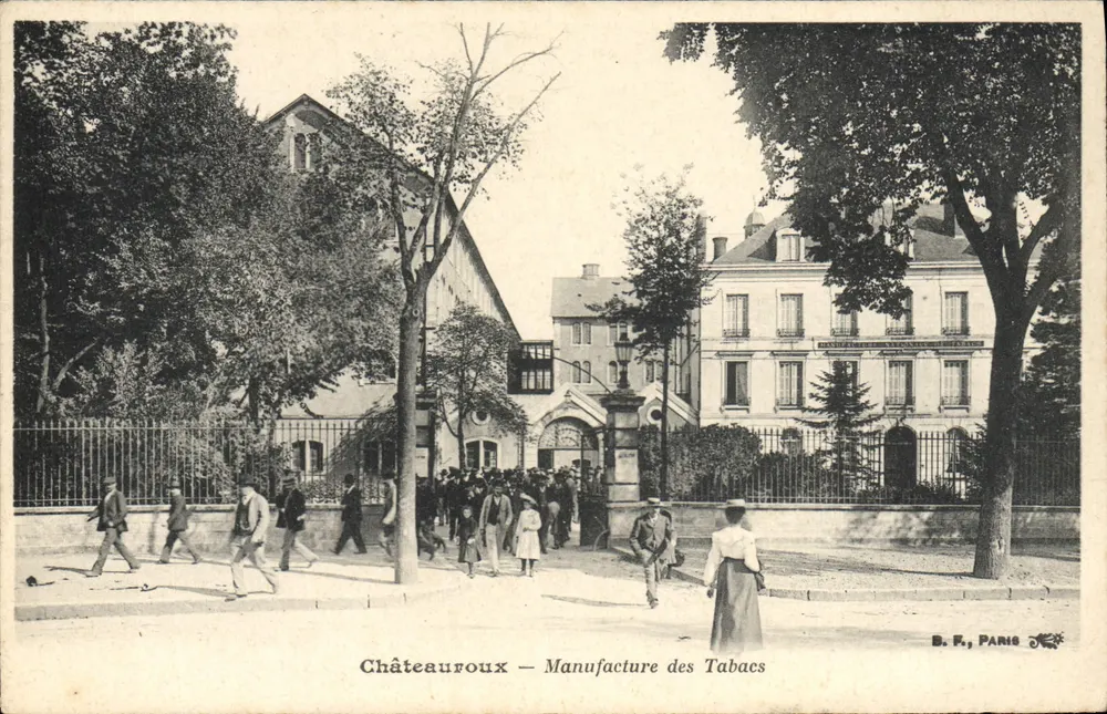 Châteauroux — Manufatura de Tabacos — B. F., Paris - Frente