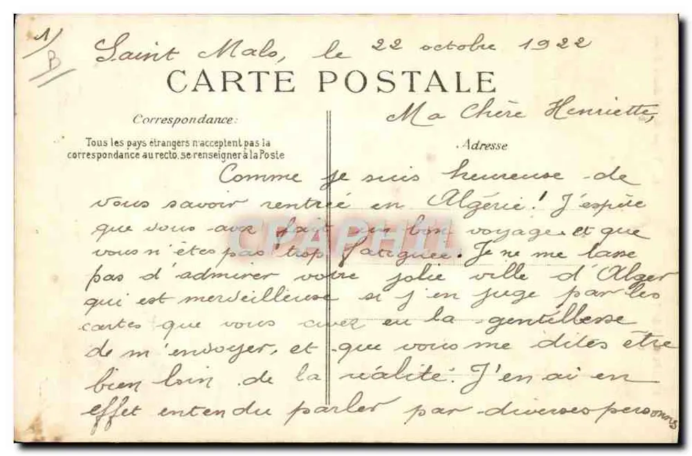 Trajes Bretões — Tipo de Velho Bretão — ELD, n° 336 - Verso