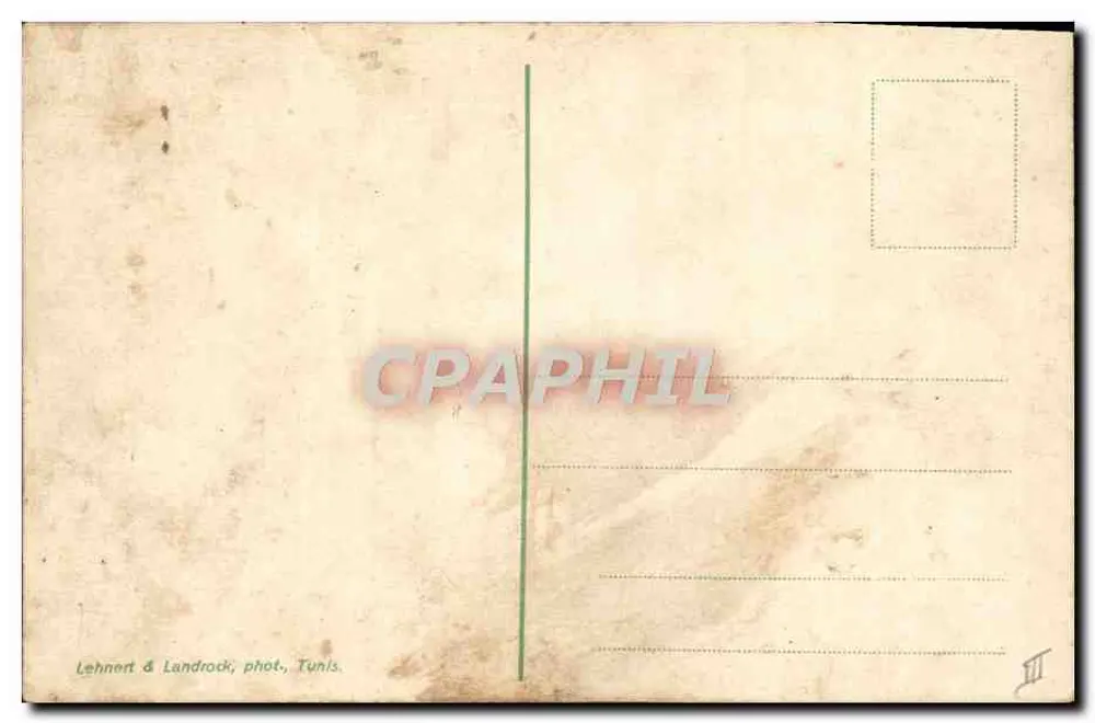 Jeune fille avec turban rouge — Tunis — Lehnnert & Landrock - Verso