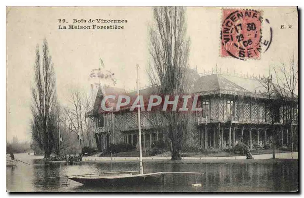 Bois de Vincennes — A Casa Florestal — E. M. - Frente