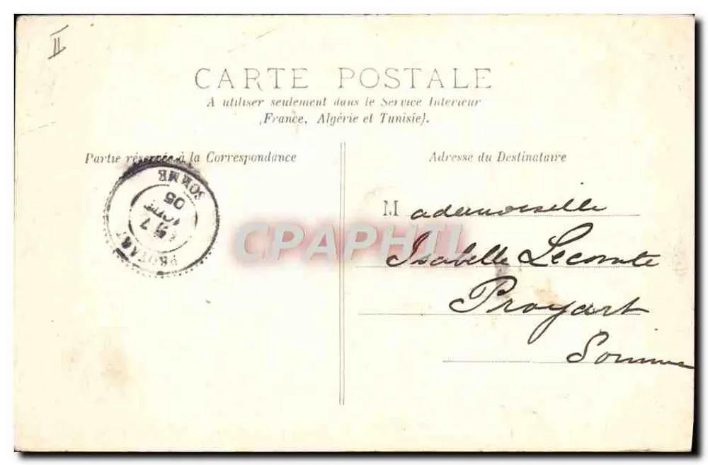 Bois de Meudon — Die Forstvilla und das Hermitage — A.D. Paris, Nr. 11 - Rückseite