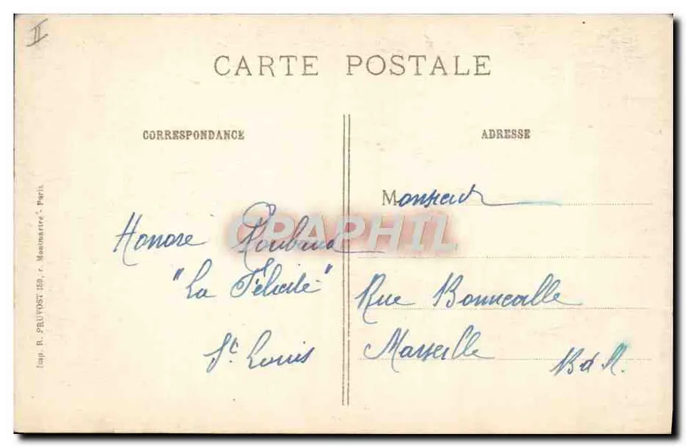 Forstwirtschaftshaus Four des Moines — Argonne — 1914-15 - Rückseite
