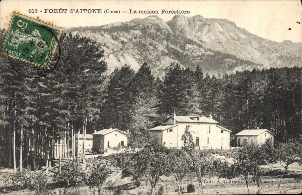 Wald von Aitone (Korsika) — Das Forsthaus — Coll. A. Guitard, fot. Ajaccio - Vorderseite