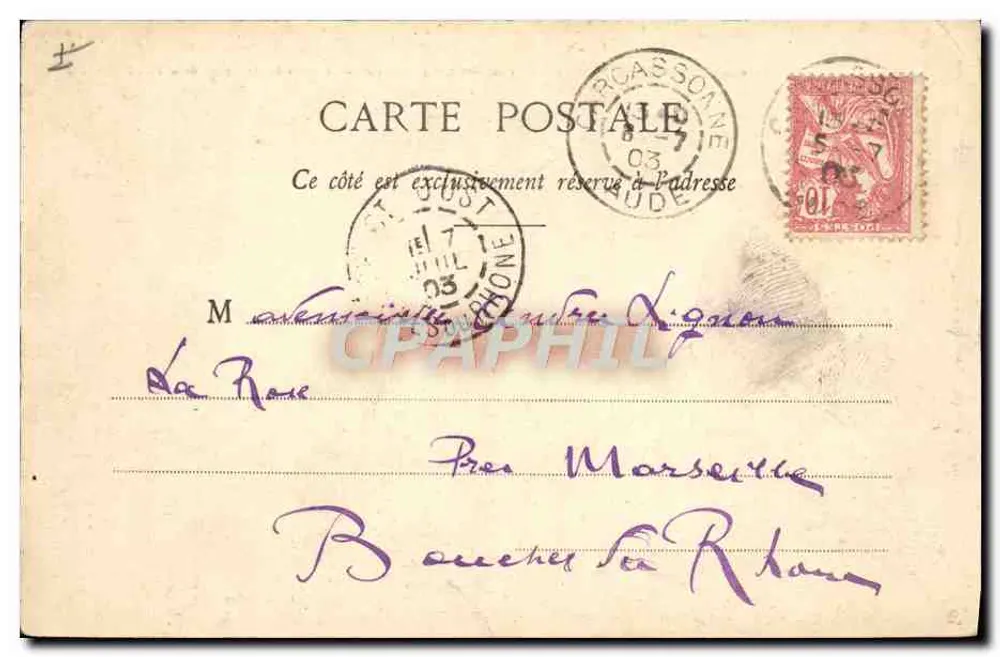 Vale do Hudé - Boré des Fanges - Casa do Guarda (Prat del Rey) — Claro e pitoresco na parte mais alta da Floresta — Série 4, Laborie frères, Toulouse - Verso